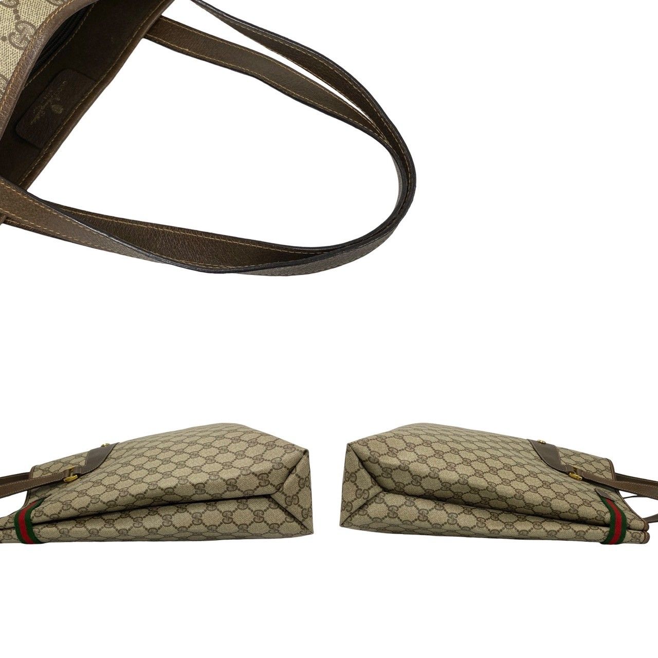 極 美品 GUCCI グッチ オールドグッチ シェリーライン GG ロゴ