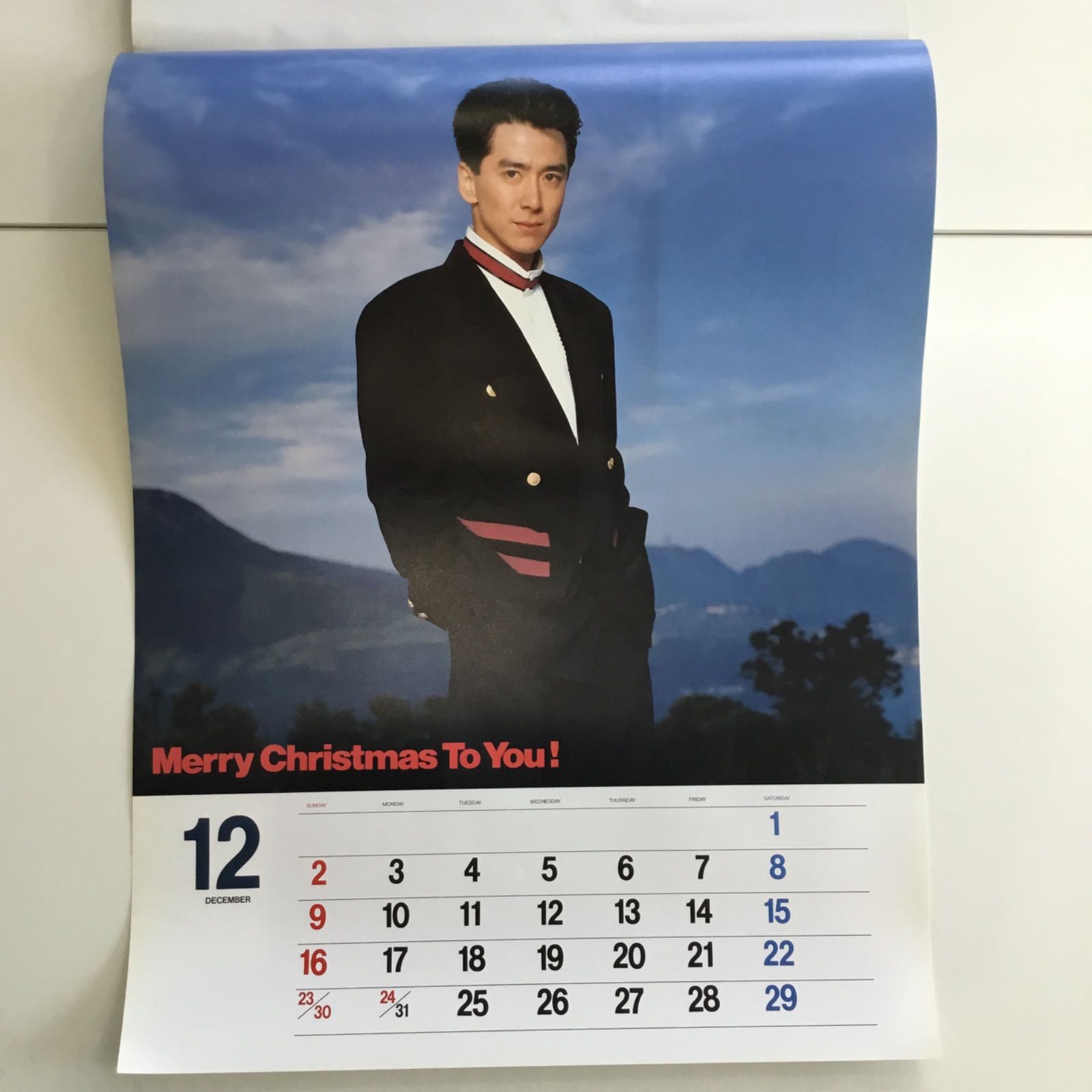 少年隊　錦織一清 1990年　カレンダー 少年隊 錦織一清 1990年 カレンダー