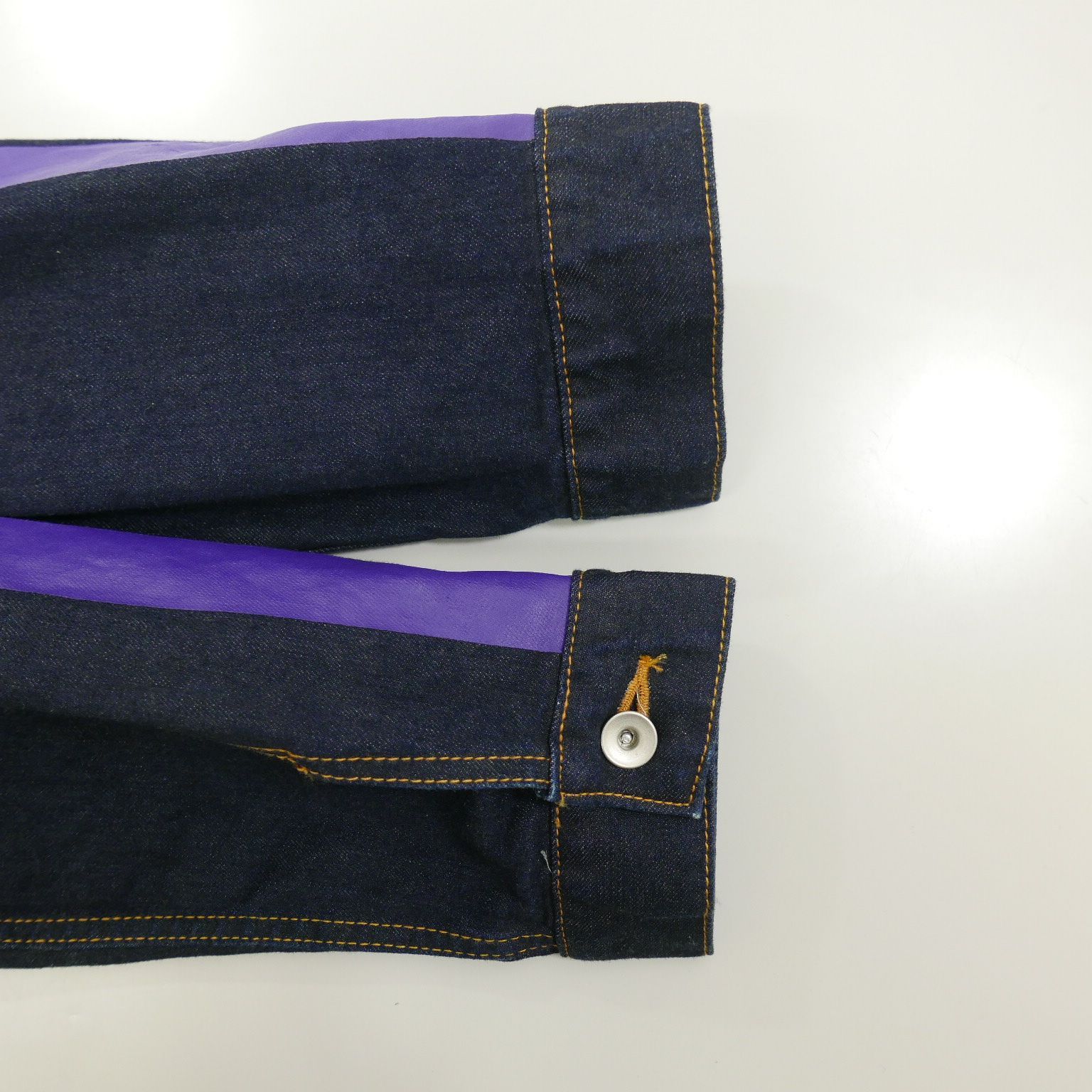 18SS FULL-BK フルビーケー ZIP PRINT LINE DENIM JACKET INDIGO