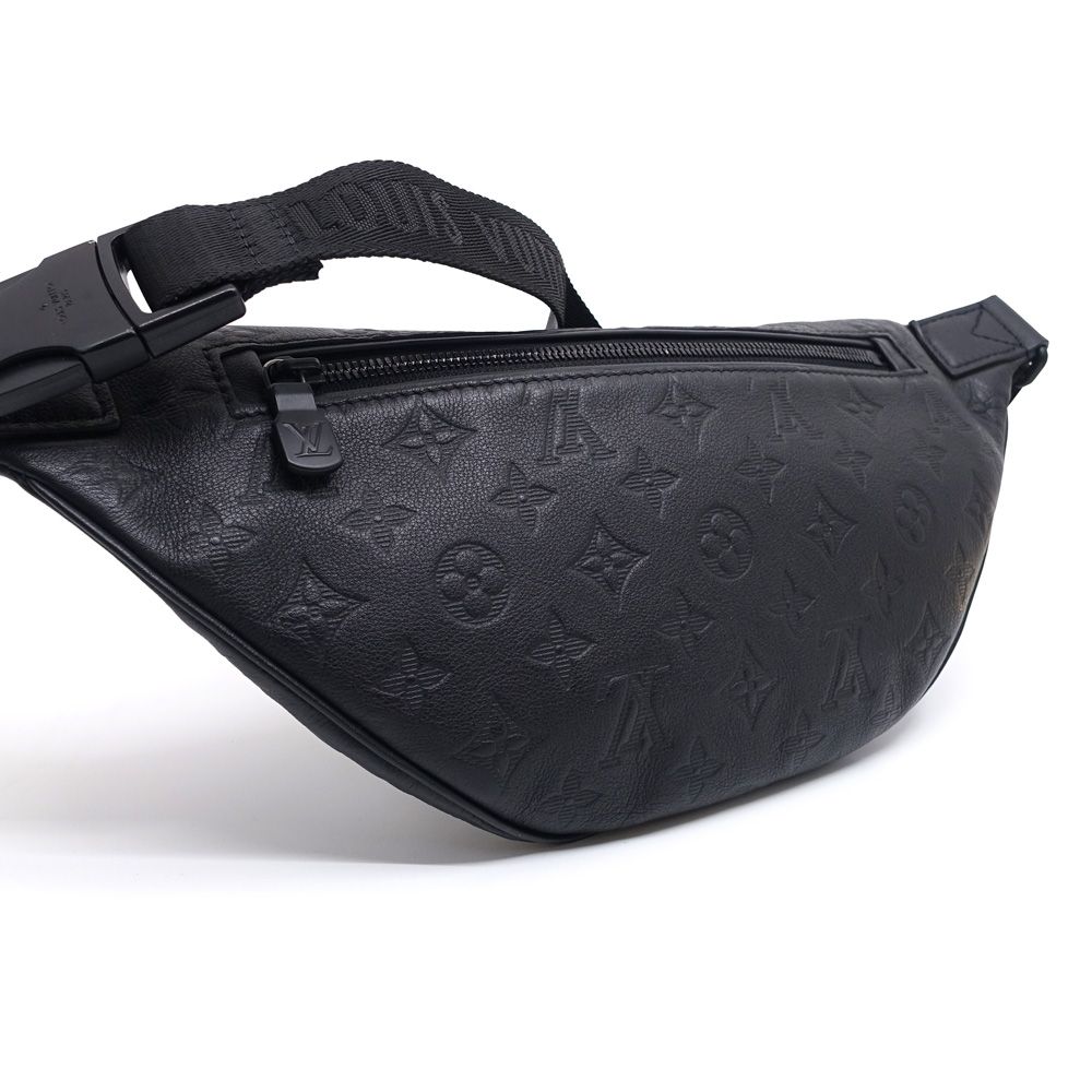 栄 ルイヴィトン ディスカバリー バムバッグ ボディバッグ M44388 モノグラム シャドウ ブラック金具