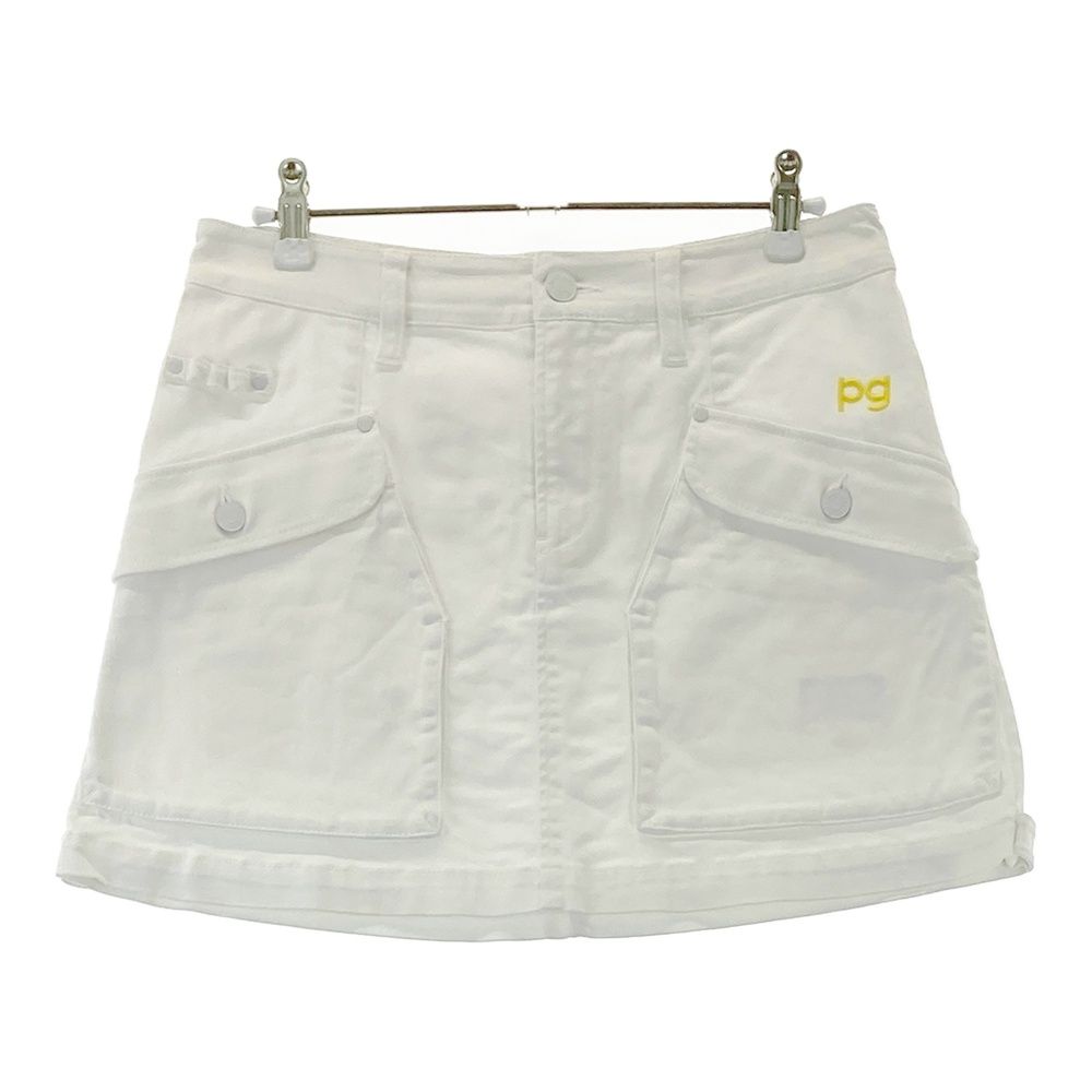★　パーリーゲイツ　0/S ワッフルプリーツスカート　ホワイト　春夏 PEARLY GATES ホワイト プリーツスカート サイズ0 パーリーゲイツ