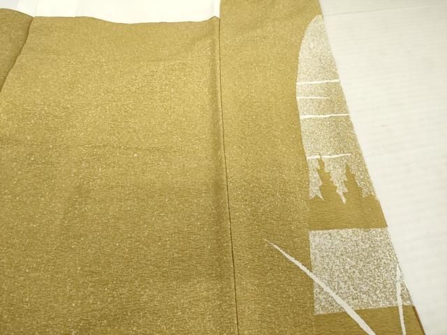 平和屋着物●訪問着　長襦袢(袷)セット　遠山風景文　金銀彩　さが美扱い　正絹　逸品　未使用　AABB7946ck 平和屋着物○訪問着 長襦袢(袷)セット 遠山風景文 金銀彩 さが美扱い