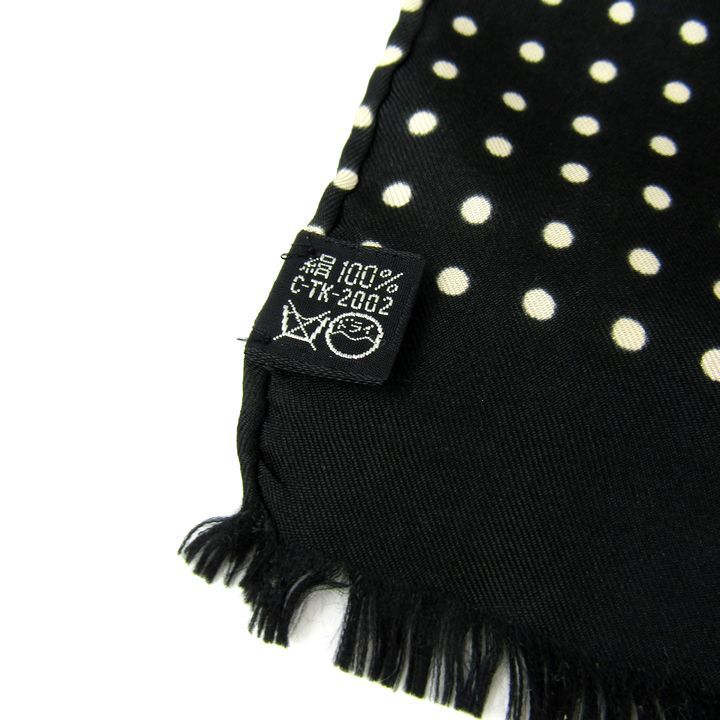 サンローランパリ　スカーフ　ラヴァリエ　ポルカドット　ストール サンローランパリ スカーフ ラヴァリエ ポルカドット ストール サン