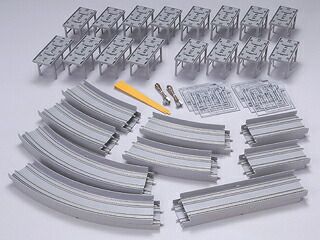 Nゲージ 鉄道模型 ジャンク品 レール、ケース付きセット 2024 高架複線 スラブ大円セット 【TOMIX・91079】 「鉄道模型 Nゲージ