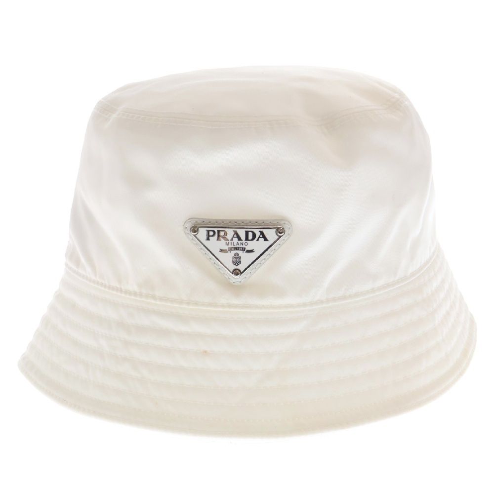 Prada プラダ ロゴプレート バケットハット 【公式通販】
