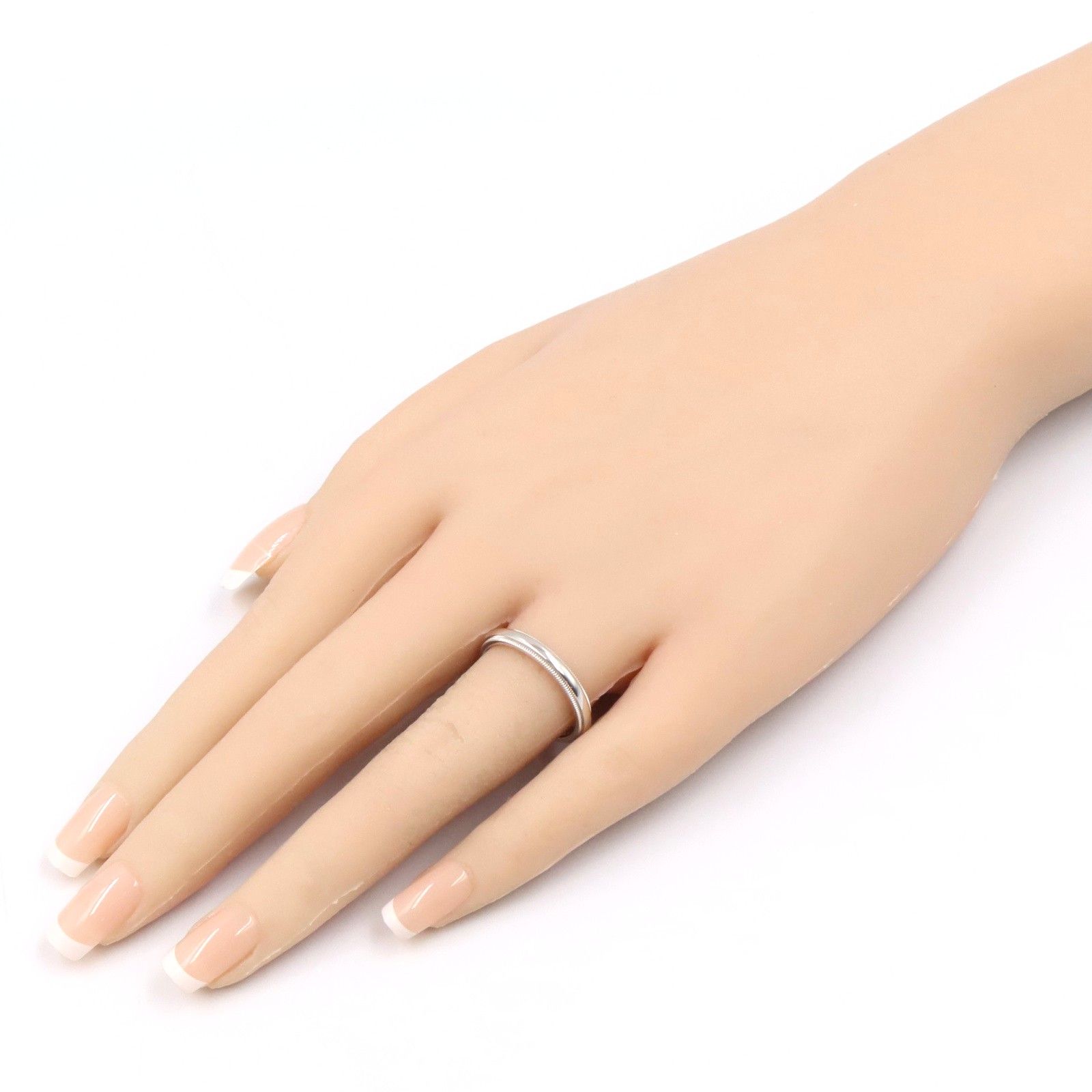 ティファニー TIFFANY＆CO リング・指輪 ミルグレイン バンドリング 