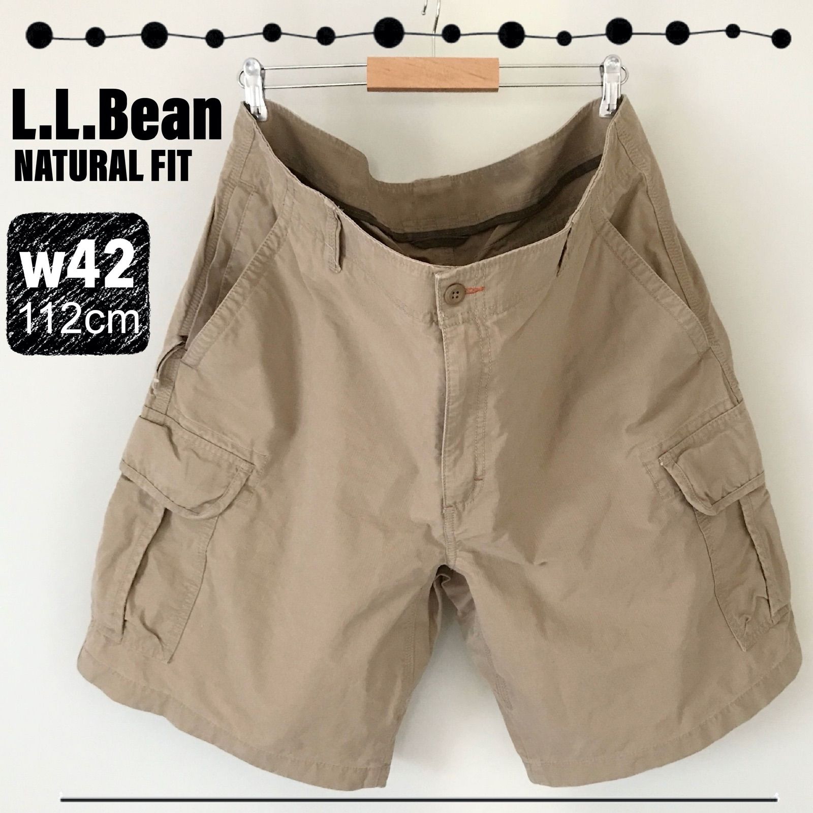 LLBEAN エルエルビーンアウトドア カーゴショーツフィッシングビッグサイズw42/112cm　2307J056