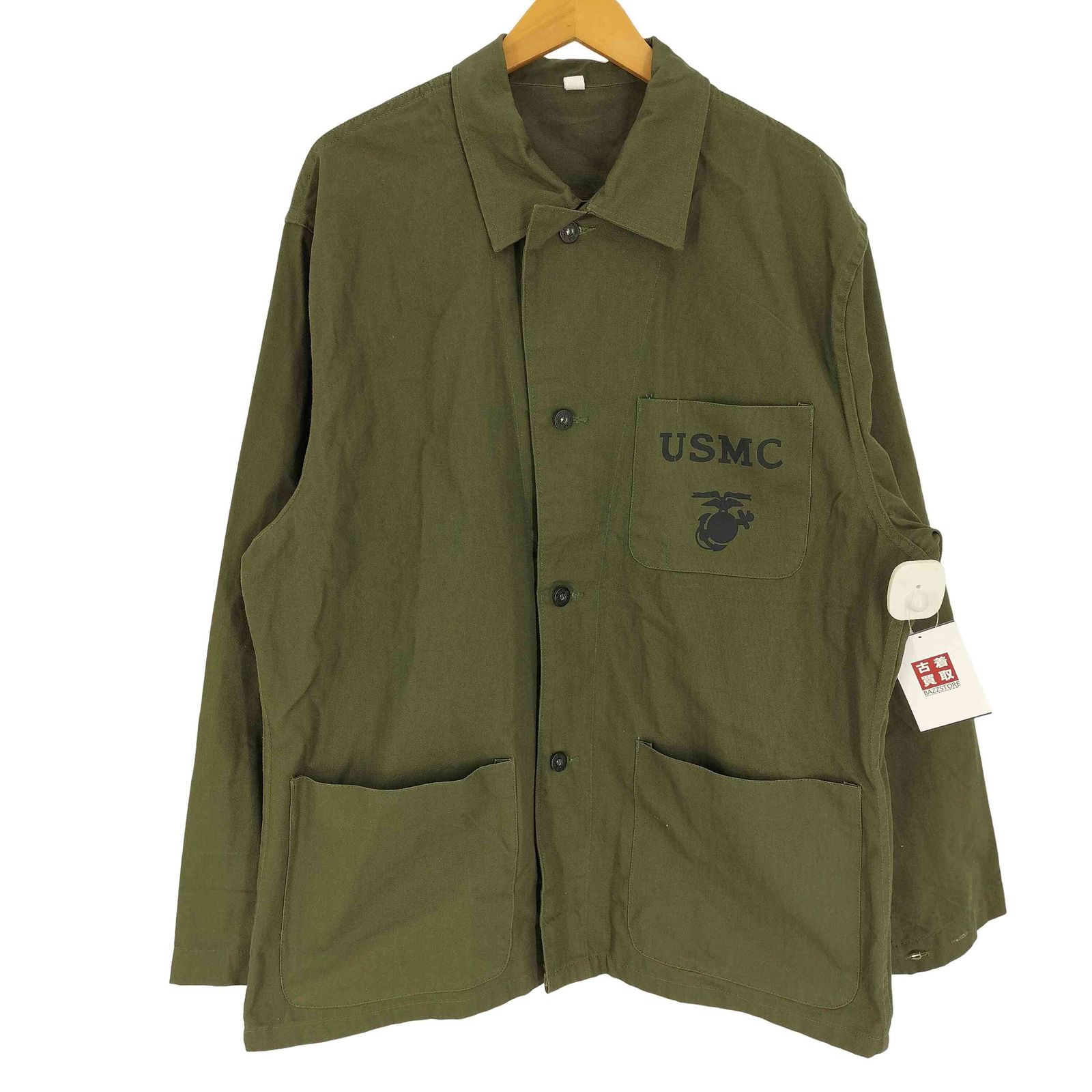 セスラ SESSLER REPRO MAR.2017 USMC P-41 HBT UTILITY JKT プリント ドーナツボタン ヘリンボーン ツイル ジャケット メンズ  XLR