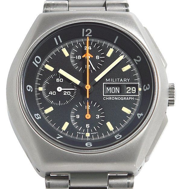 ☆美品！TUTIMA チュチマ ミリタリー 798-02 クロノグラフ 自動