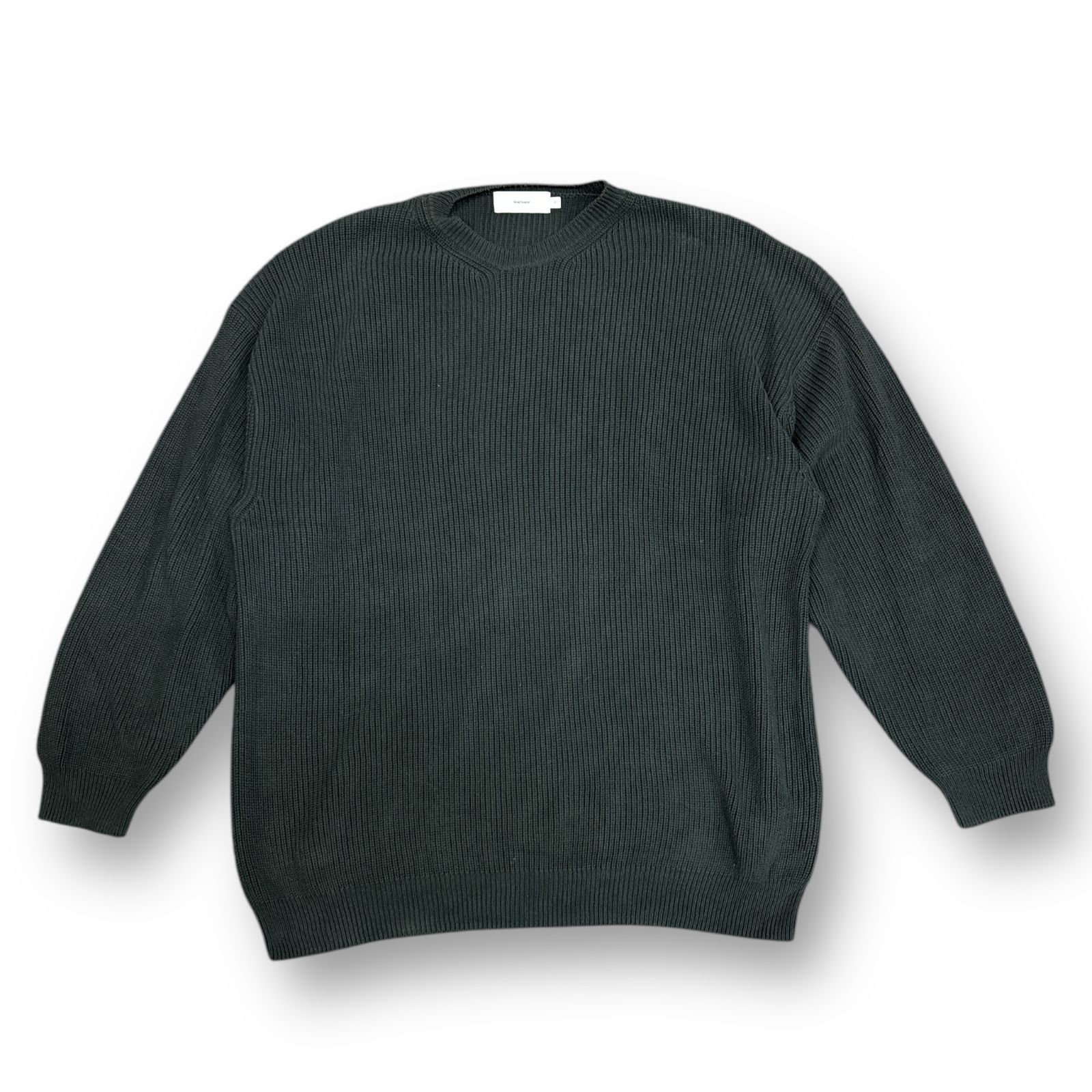 定価35200円 Graphpaper 23SS Suvin Loose Rib Crew Neck Knit スビン 