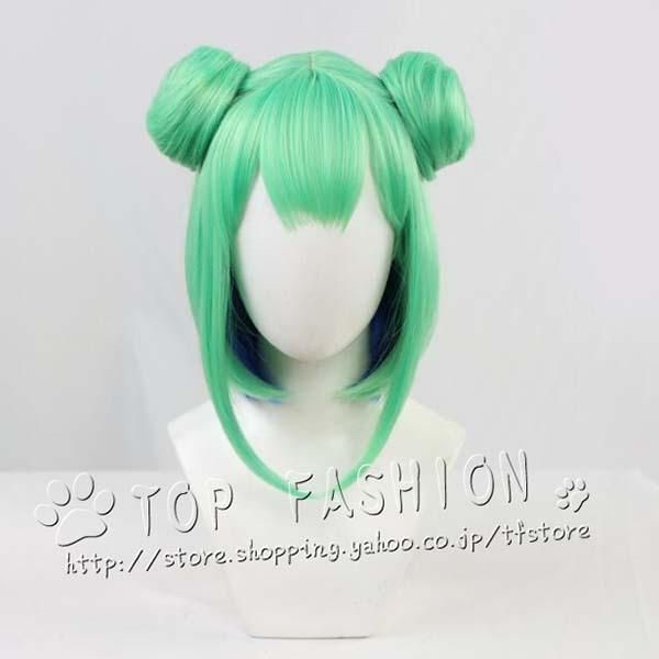 新品バーチャルYouTuber VTuber 潤羽るしあ コスプレウィッグ 耐熱ウィッグ 変装用ウィッグ cosplay wig かつら イベント 仮装用 ヘアピース