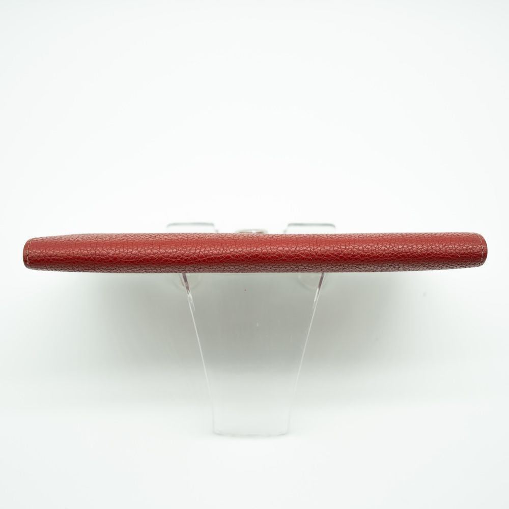 HERMES エルメス ドゴンGM 財布 刻印 15N□K レッドレザー シルバー金具 レディース NICORILABO_COM