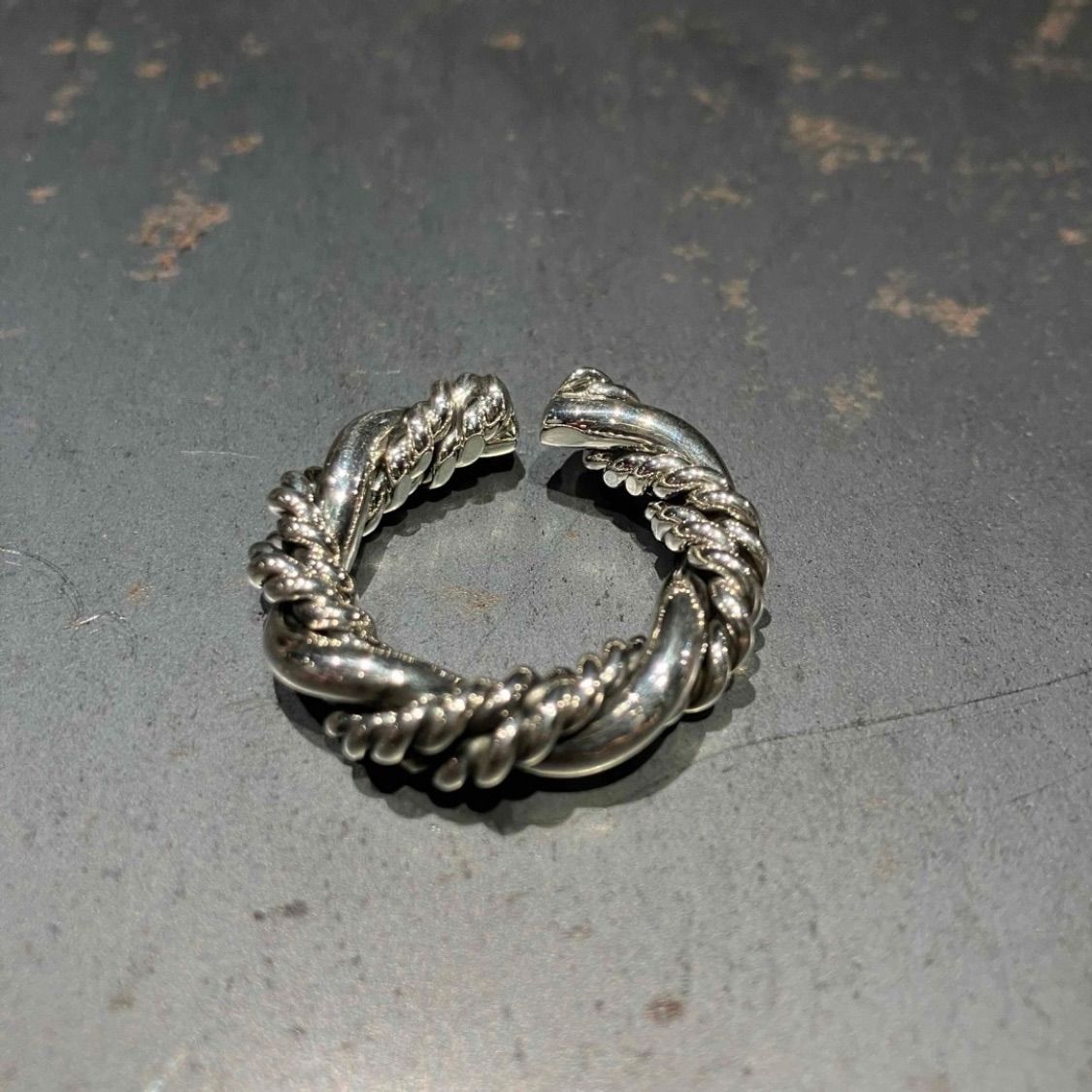 SILVER925 TWIST DESIGN BIG RING/シルバー/リング SILVER925 TWIST DESIGN BIG RING/シルバー/リング