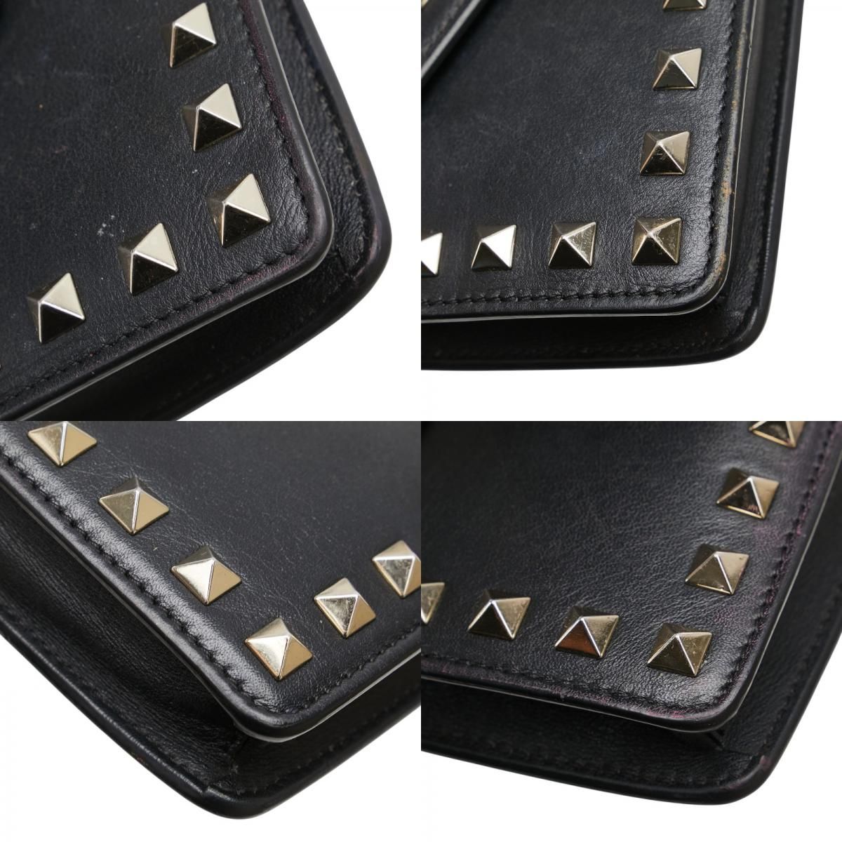 【美品】VALENTINO ヴァレンティノ　ロックスタッズ　チェーンショルダー ヴァレンティノ ロックスタッズ チェーンポーチ チェーン