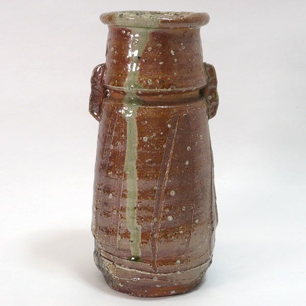 伊賀焼 高橋楽斉 花器 伊賀焼 高橋楽斉 手つき花入 伊賀焼 花器 花瓶 ギフト NEXPOTALLINN_EU