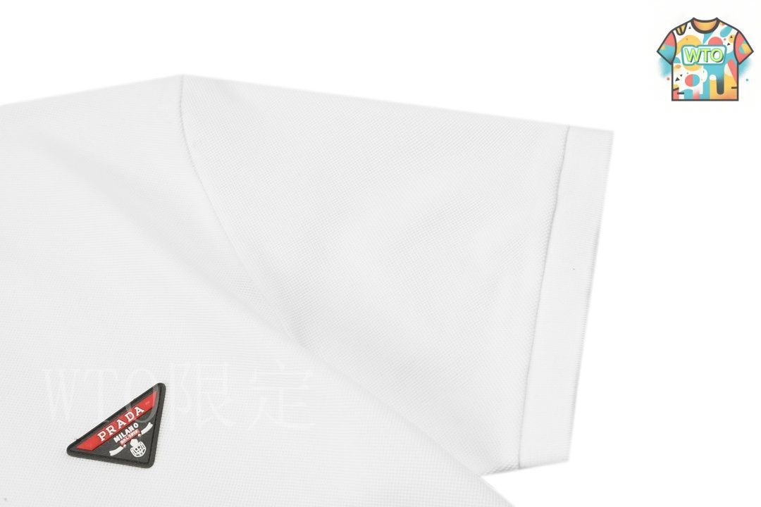 今日WTO】PRADA 2025 Custom Logo ユニセックス ポロシャツ-ZY60