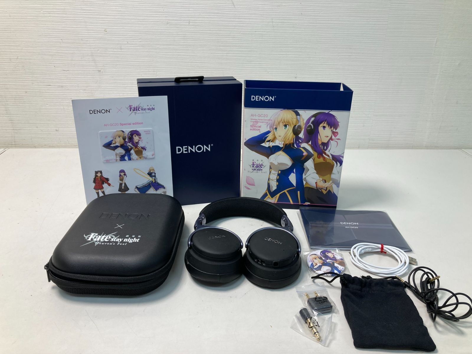 DENON デノン　AH-GC20 Fate stay night 新品未開封品 新製品] ワイヤレス・ノイズキャンセリング・ヘッドホン AH-GC20