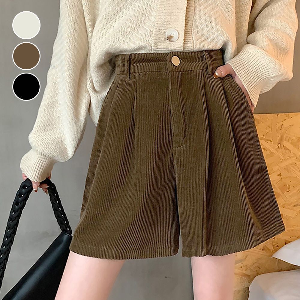 juemi コーデュロイショートパンツ Fringed Corduroy Shorts – JUEMI
