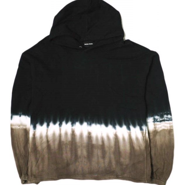 Danke Schon ダンケシェーン 25SS STEP DYE SWEAT HOODIE 段染め スウェットプルオーバーパーカー UNS251000 L BLACK タイダイ染め グラデーション トップス g20983