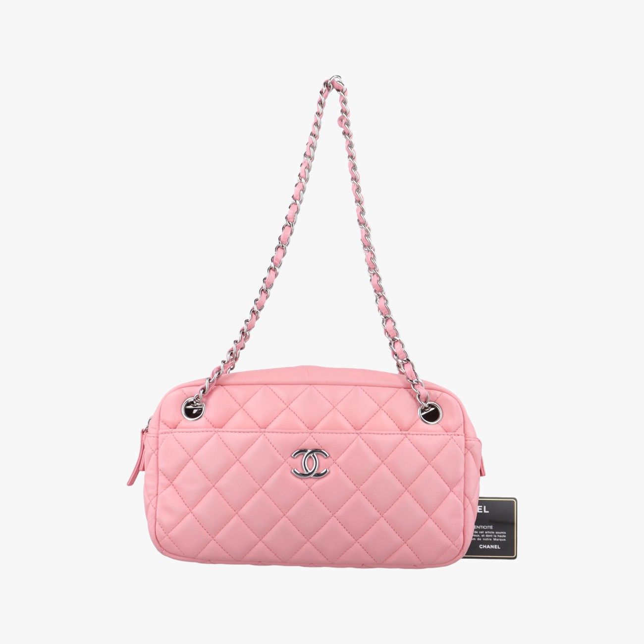 シャネルChanelマトラッセ ココマーク ピンク ラムスキン A46202 12599398