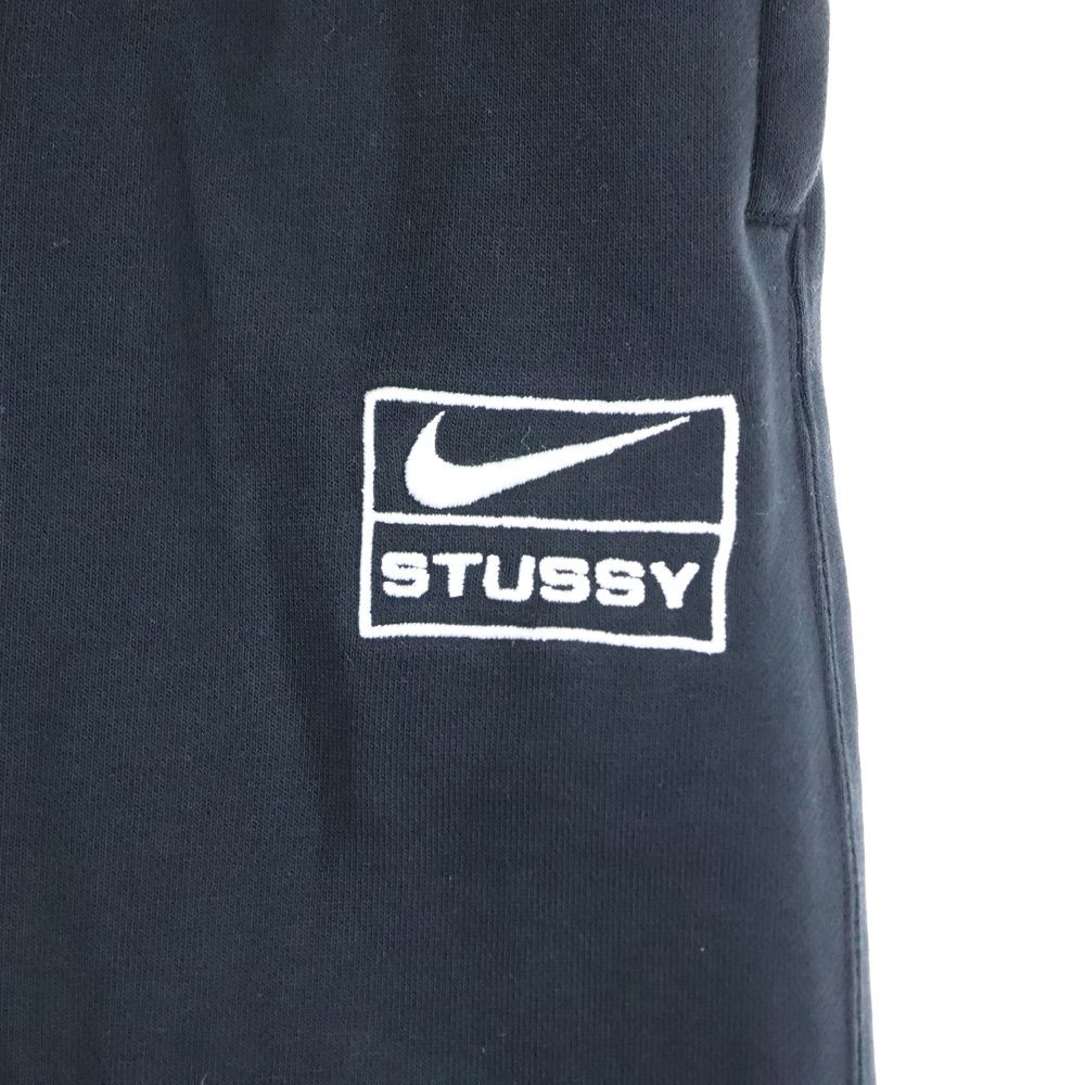 NIKE ナイキ ×STUSSY Washed NRG Fleece Pants ステューシー ウォッシュ加工 ロゴ刺繍 スウェットパンツ ブラック DO5296-010 KIN-KAAI_COM