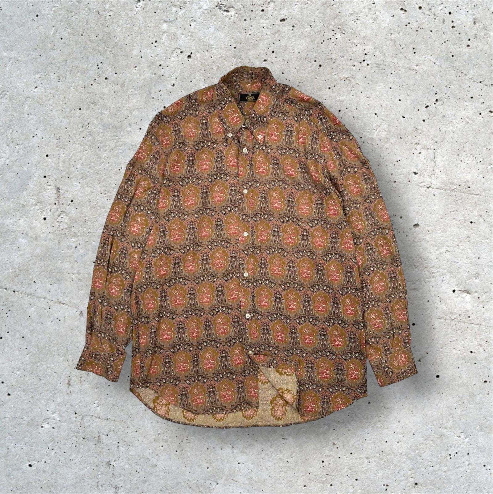 2025 イチ / フリルロングワンピース タンガリー コットンリネン 2wey