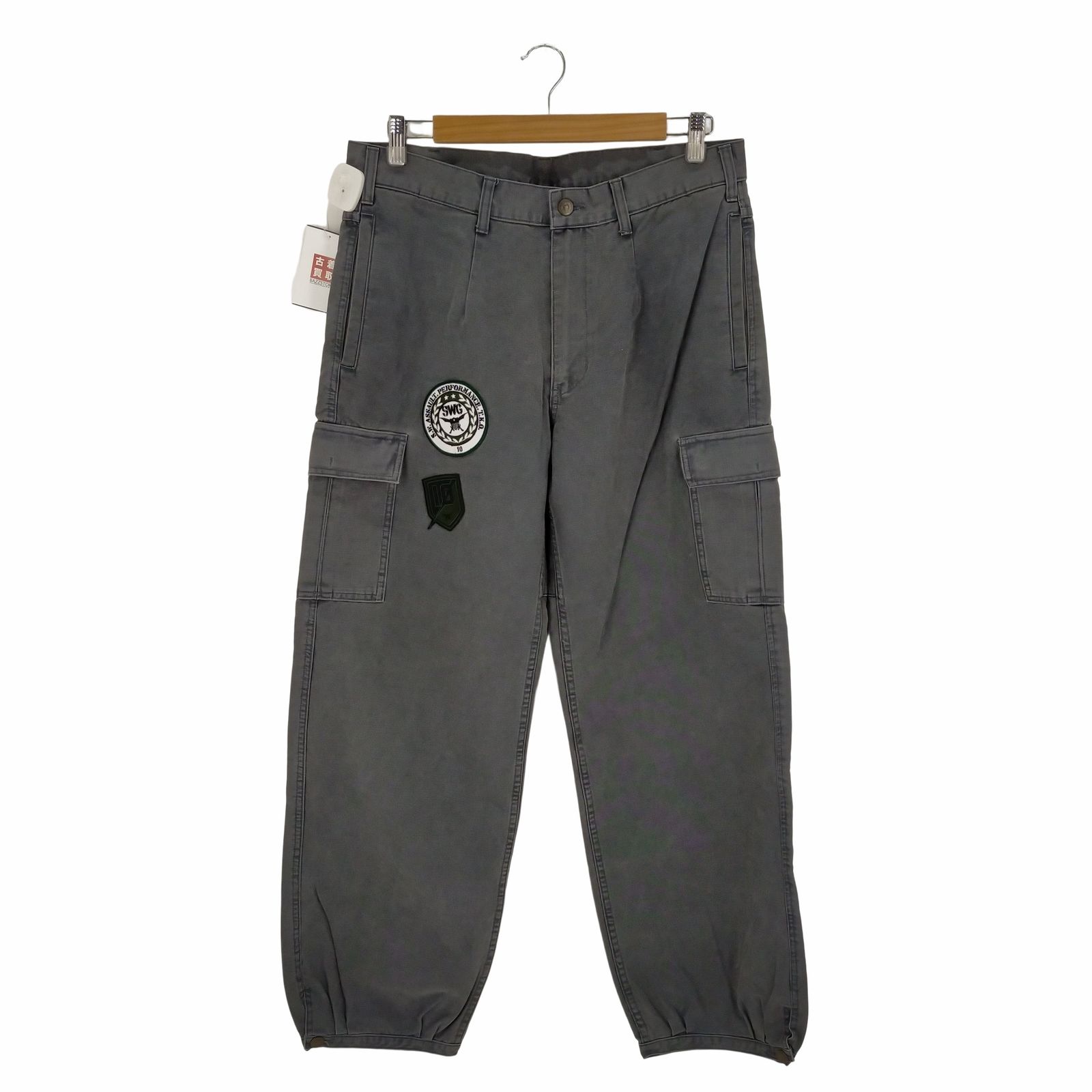 swagger スワッガー ワッペン付き カーゴパンツ スワッガー SWAGGER ダック地 ワッペン付き カーゴパンツ メンズ