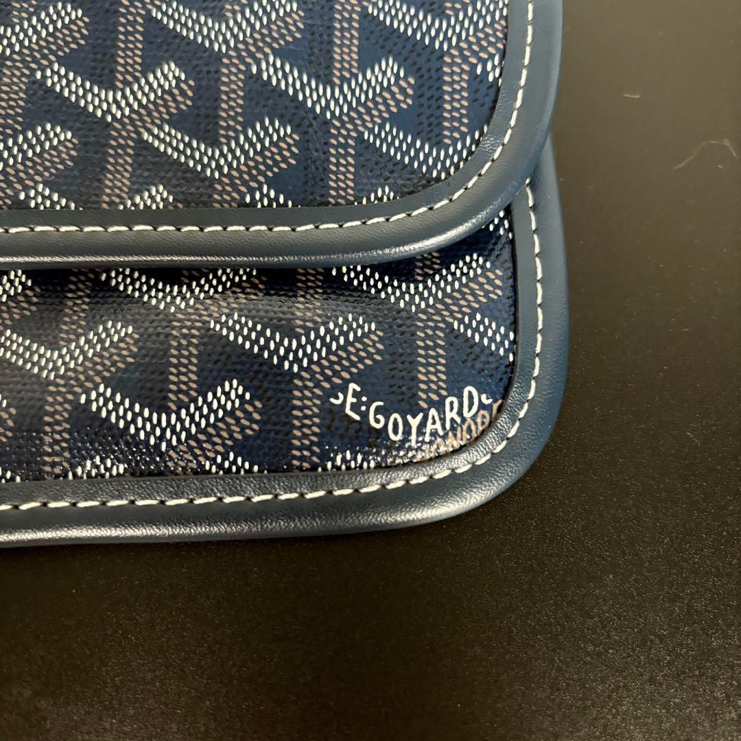 ゴヤール　ポーチ　極美品　サンルイポーチ 極美品 ゴヤール GOYARD サンルイ 付属 ポーチ ネイビー