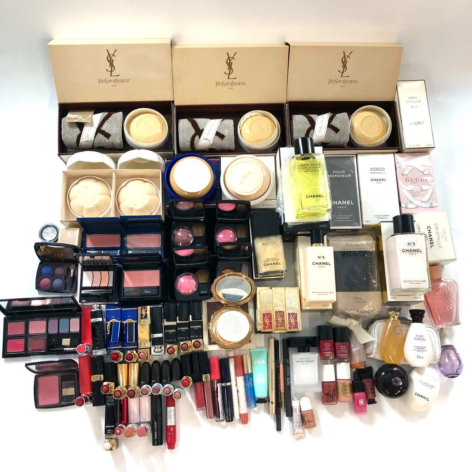 シャネル ディオール イブサンローラン等 コスメ 大量まとめ 80点以上