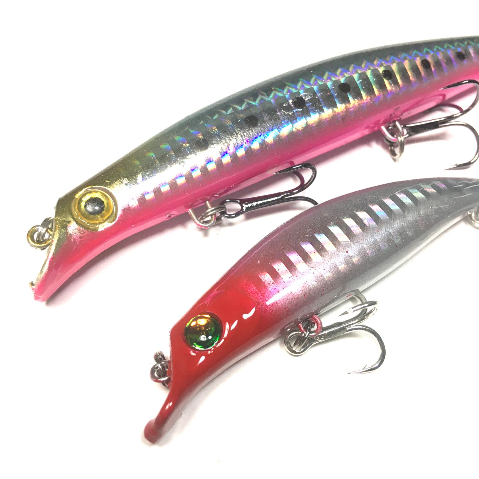 ぶっ飛びリップレスミノー 新品 ルアー シーバス ヒラスズキ ヒラメ マゴチ お得なセット 高強度フック スプリットリングを採用！ Amazon.co.jp: ぶっ飛びリップレスミノー ルアー シーバス