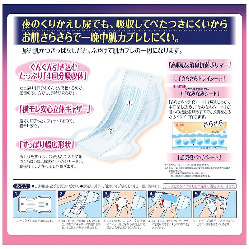 一晩中お肌あんしん