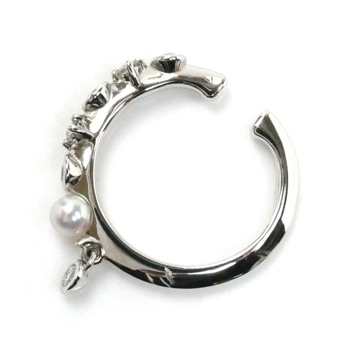 MIKIMOTO ミキモト K18WG ホワイトゴールド ディナー パール約3.0mm 