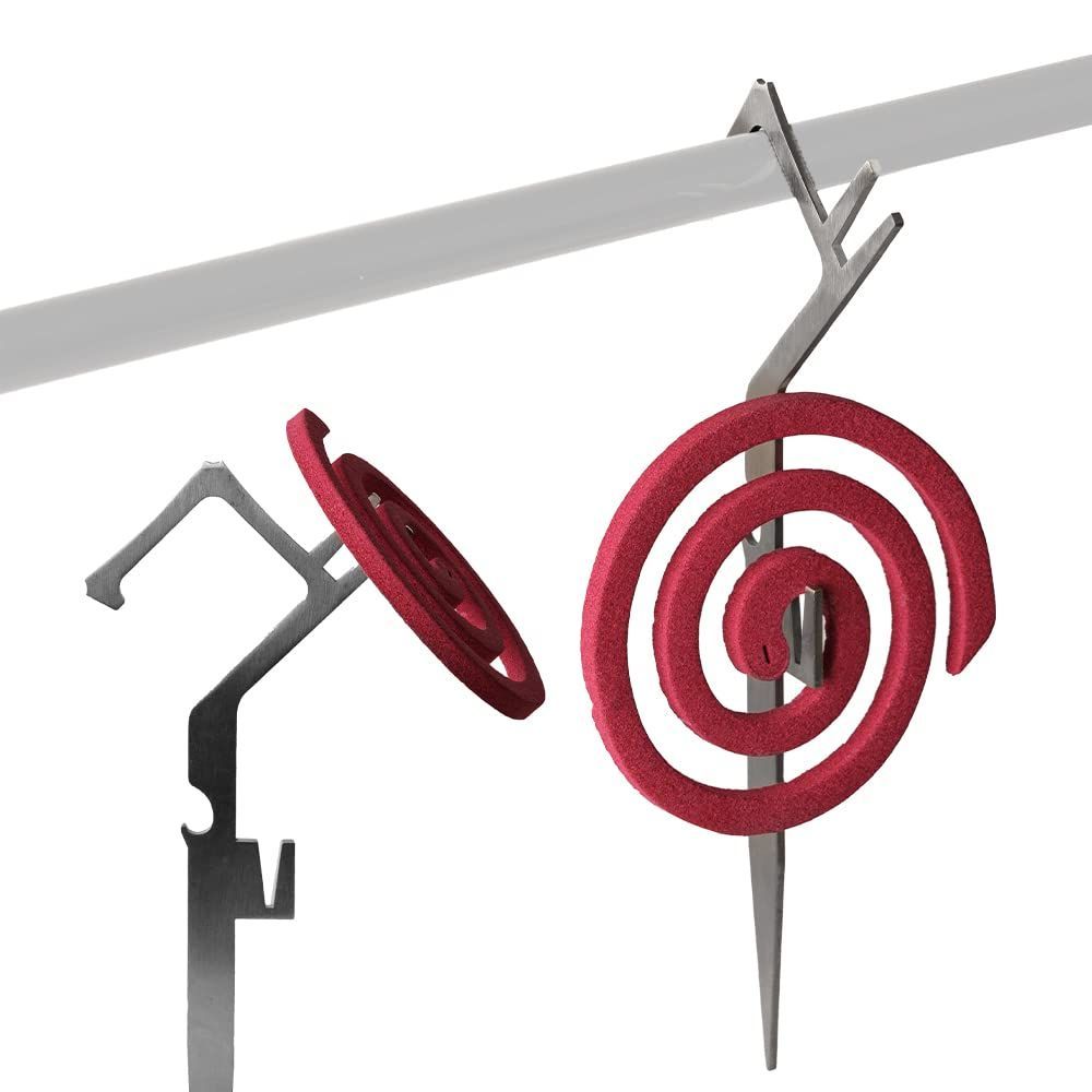 【特価商品】２本セット 蚊取り線香ホルダー アウトドア キャンプ用 カトリペグ 蚊取り線香立て スタンド ペグ型 吊り下げ可