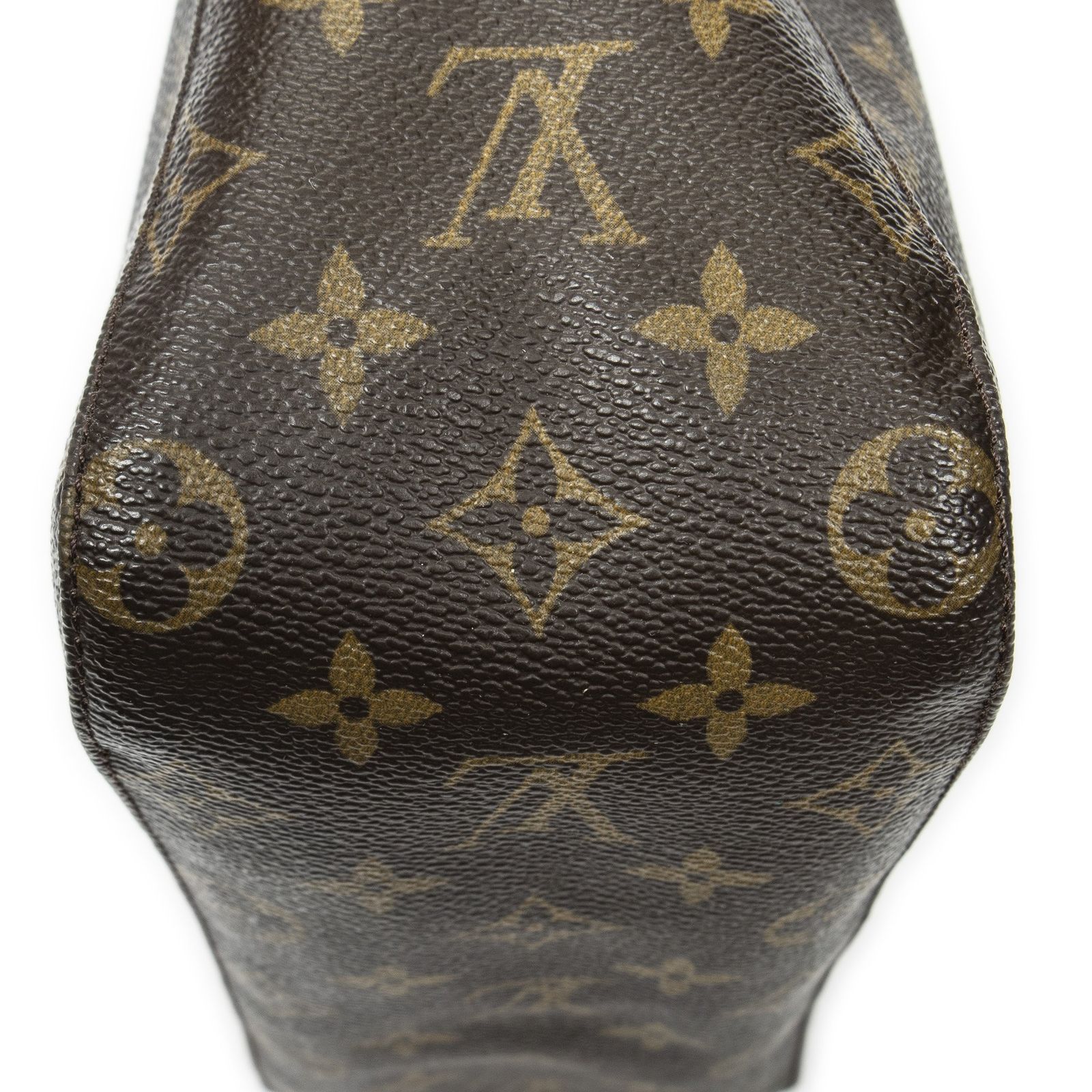 VUITTON ルイヴィトンルーピング茶色モノグラムキャンバスAB