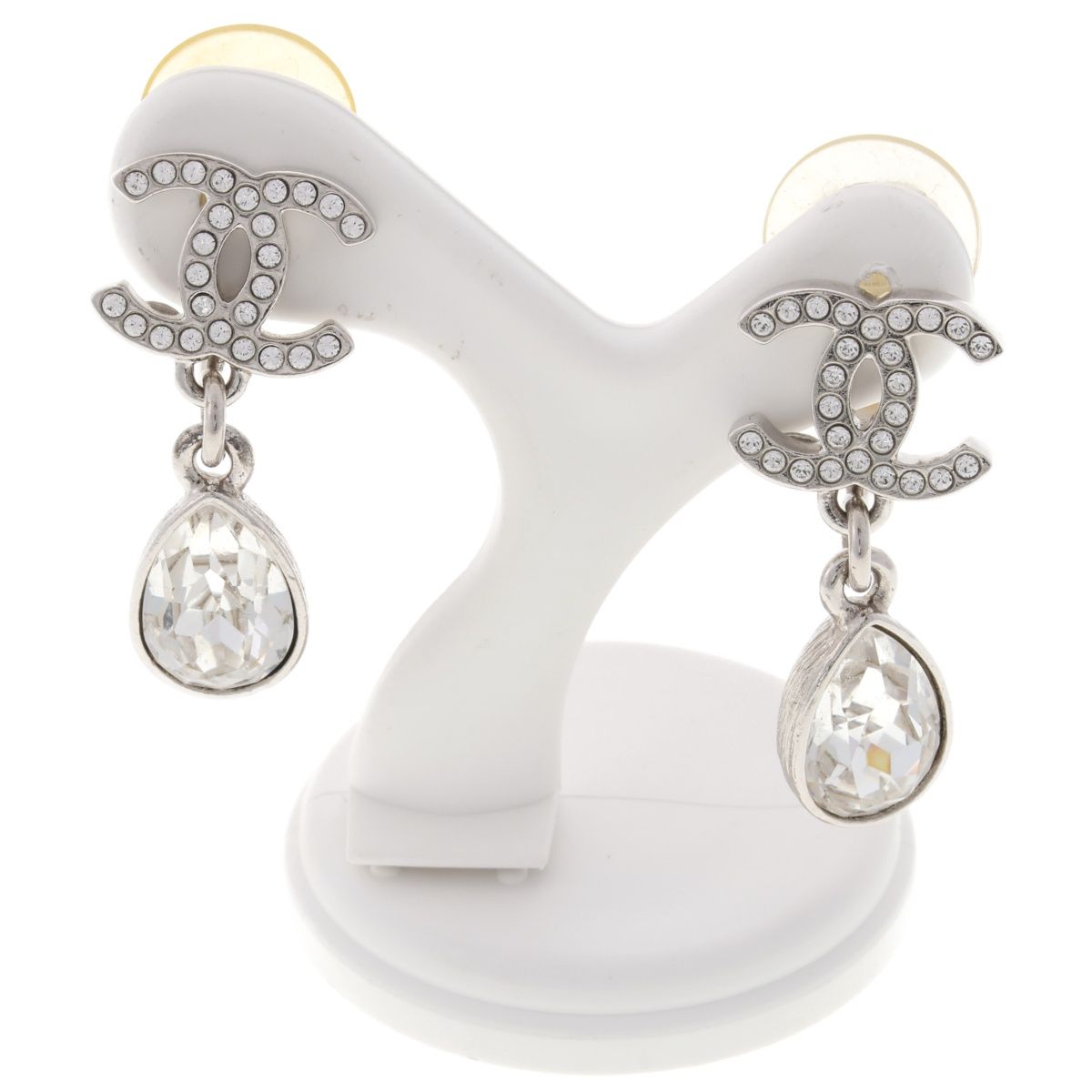 シャネル/CHANEL ココマーク イヤリング B21 K メタル/ラインストーン  