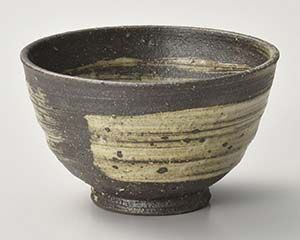 和食器 メ362-158 灰刷毛目飯碗