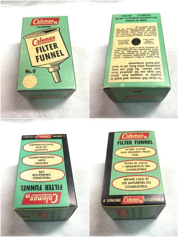Coleman - 未使用フィルター付　コールマン アルミ製ファンネル ビンテージ VINTAGE COLEMAN NO.0 FILTER FUNNEL/ビンテージ コールマン