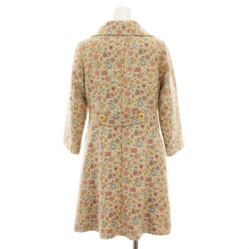 ロイスクレヨン Lois CRAYON ゴブラン織りコート 花柄 アウター M