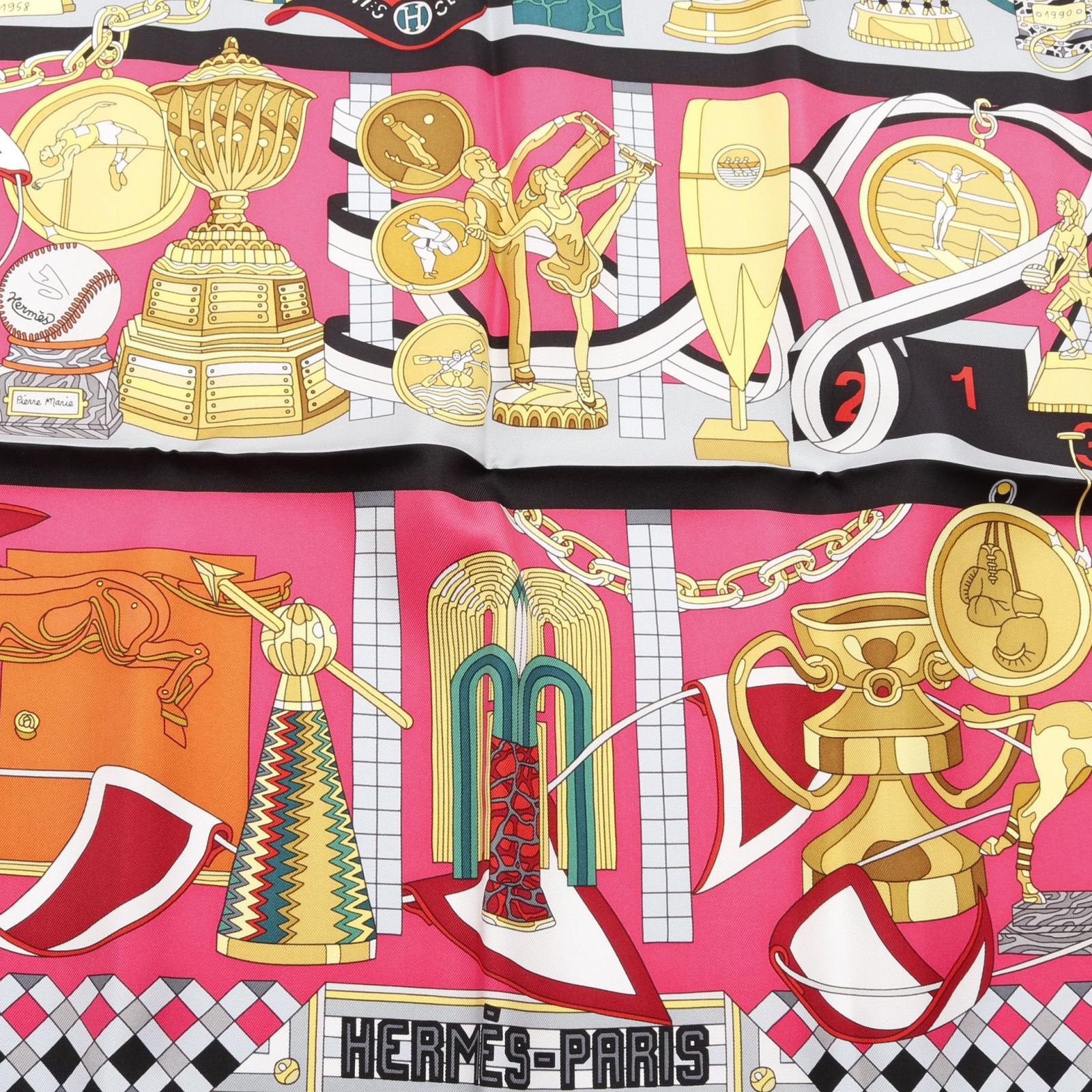 エルメス カレ90 スカーフ シルク LESTROPHEES トロフィー エルメス スカーフ カレ90 トロフィー シルク100％ | 尼崎で高級