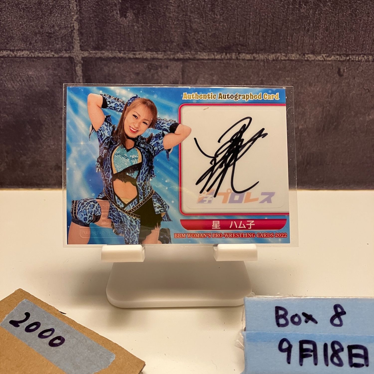 2022 BBM Woman's Pro-Wrestling 星 ハム子 042/105 直筆サイン