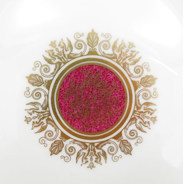 ウェッジウッド プレート□コロンビア パウダールビー スーププレート