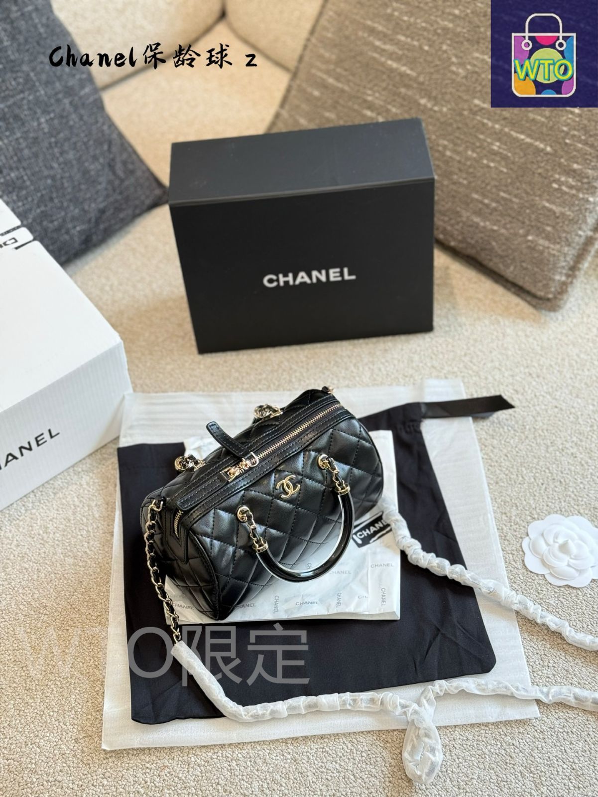 今日特価】Chanel 25C 早春 ボストンミニボウリングバッグ - 25C
