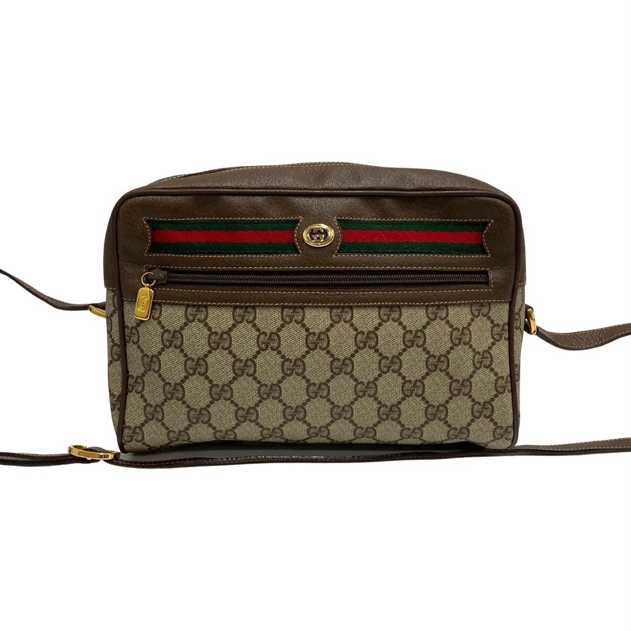 極 美品 GUCCI グッチ オールドグッチ ヴィンテージ GG ロゴ 金具