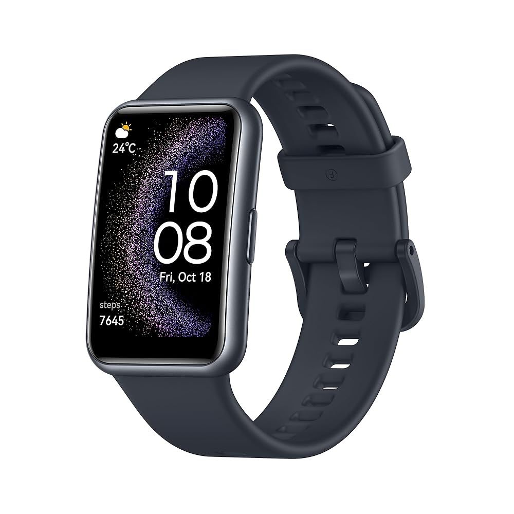 HUAWEI WATCH FIT Special Edition スマートウォッチ Android|iOS対応 大画面ディスプレイ GPS内蔵 急速充電 スターリーブラック