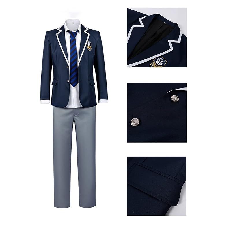 在庫 神併 ブルロク 潔世一 コスプレ ウィッグ付き 制服 ブルロク一難高校 波風高校 白宝高校 仮装 大人用 cosplay 文化祭 コスチューム ステージ服 潔世一 ウィッグ付き L