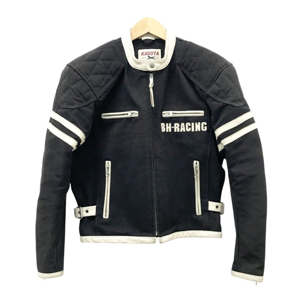 KADOYA カドヤ コットン ライダースジャケット ブラック系 L  