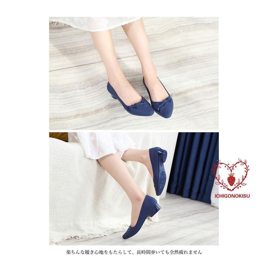 レインパンプス 雨靴 レディース レインシューズ パンプス ポインテッドトゥ 美脚 ローヒール 3cm 滑り止め シューズ 撥水 レインブーツxz0523 KIN-KAAI_COM