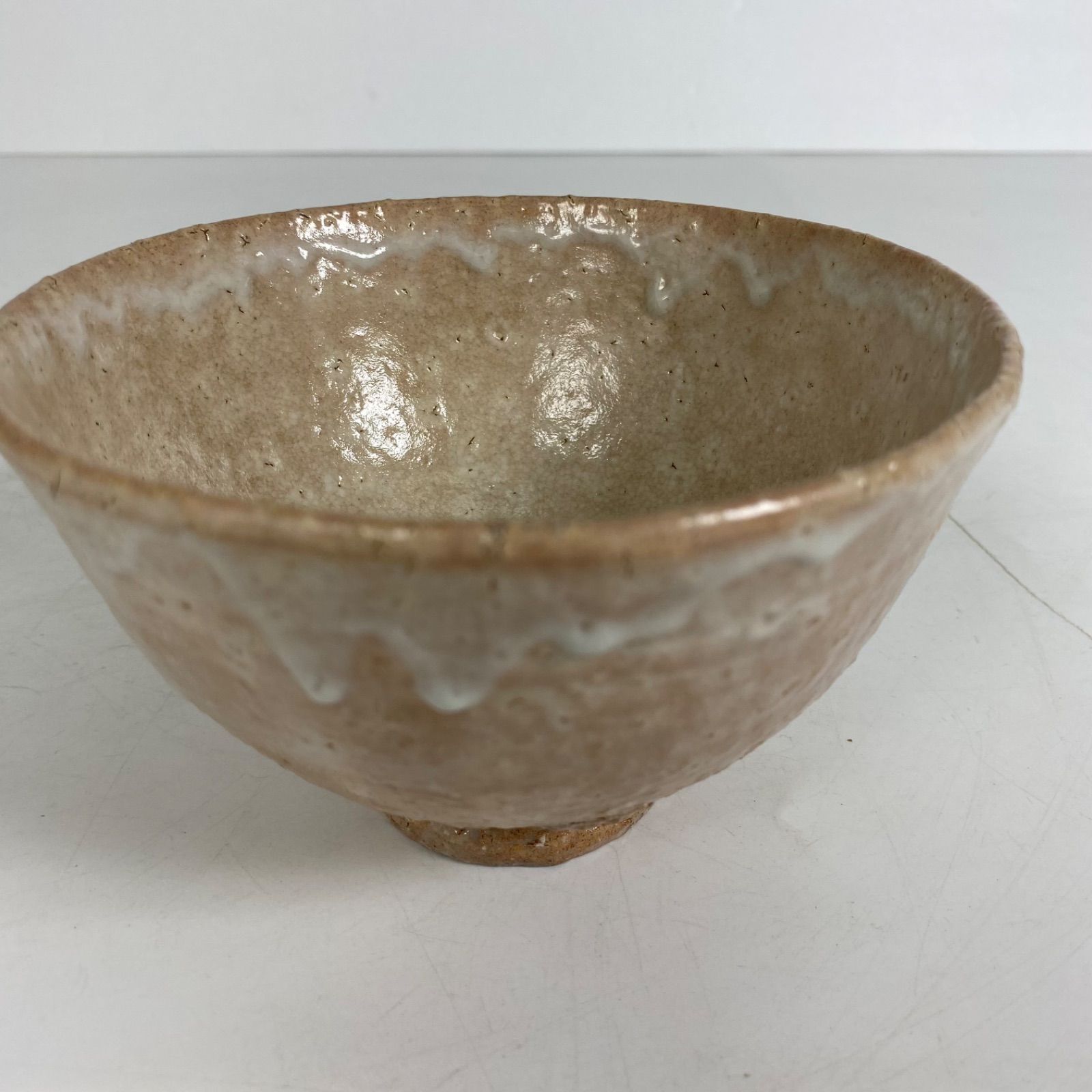 萩焼 原田隆峰 作 抹茶碗 長沢窯 共箱付き 茶道具 茶碗 作家物 陶器 和