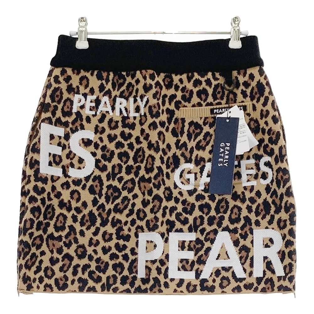 サイズ：1 PEARLY GATES パーリーゲイツ 055-2234030 スカート レオパード ベージュ系 [240101499883] ゴルフウェア レディース ストスト サイズ：1 PEARLY GATES パーリーゲイツ 055-2234030 スカート