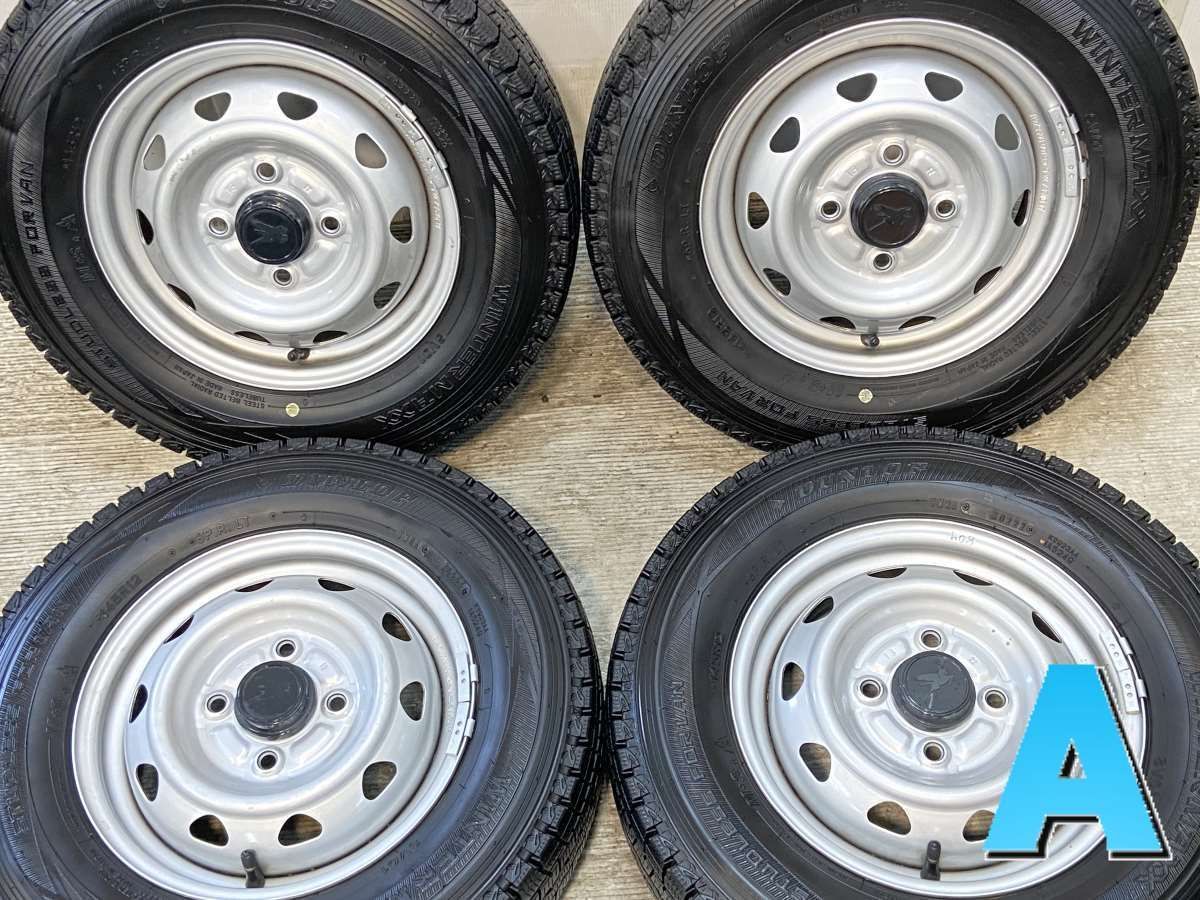 145R12 6PR 中古スタッドレスタイヤ　4本　ダンロップ monkeys_sv01suzukijyunsei